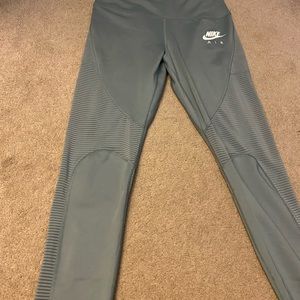 Nike Air silver/blue leggings size medium